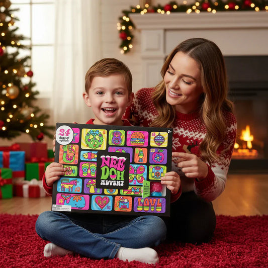 MerrySqueeze™ – Feestelijke Adventskalender met 24 Leuke Fidget Speeltjes