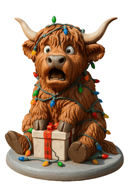 🐮 Hooglander Adventskalender 2025 🎄✨– Handgemaakte 3D-pop met Hooglander (24 onderdelen)