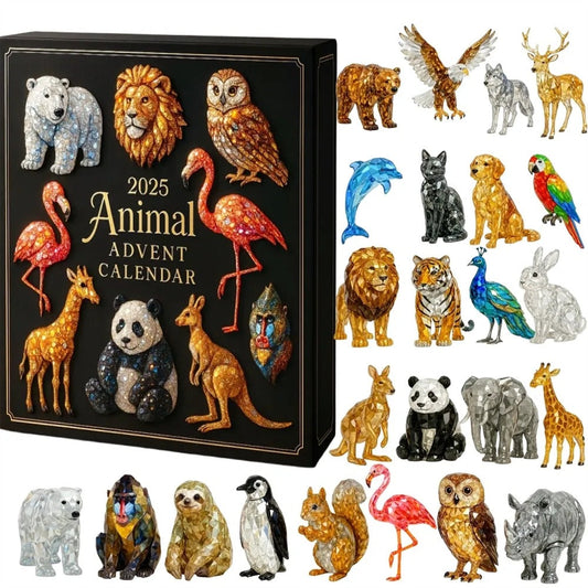 🦁2025 Dieren Adventskalender – 24 Dagen Vol Wilde Verzamelbare Figuren