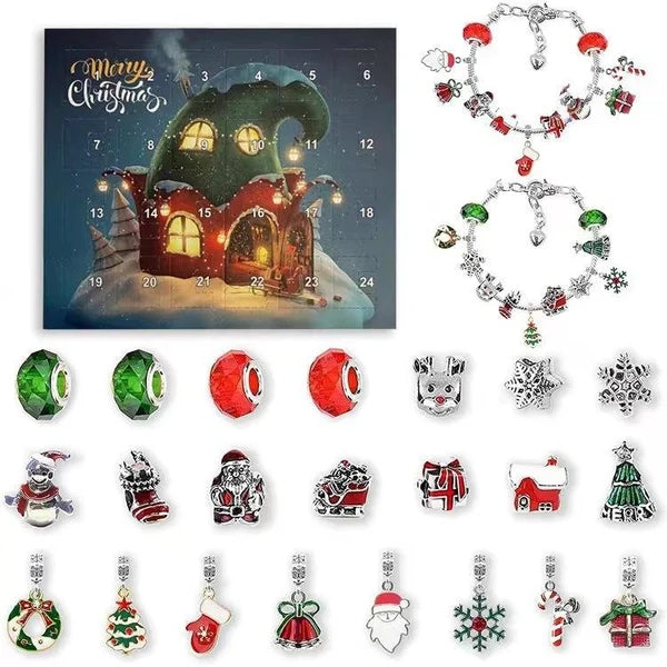 24 Dagen adventskalender kerstarmbandenset