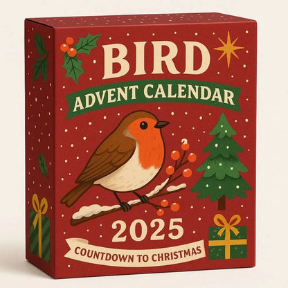 🐦 Vogel Adventskalender 2025 – Aftellen tot Kerstmis met 24 Schattige Mini Vogel Figuren