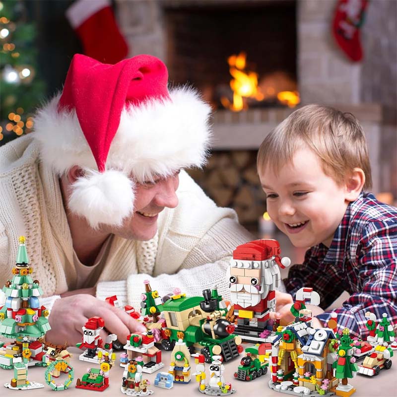 Kerstbouwstenen adventskalender