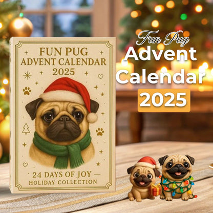 🐾🎄 Grappige Mopshond Adventskalender 2025