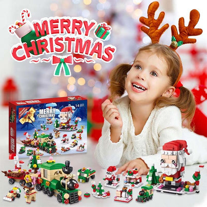 Kerstbouwstenen adventskalender