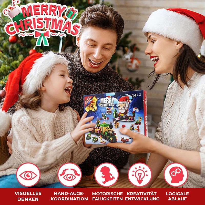 Kerstbouwstenen adventskalender