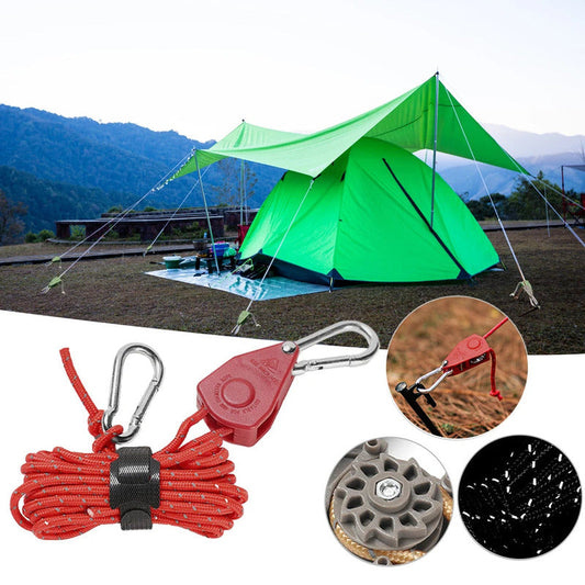 CampingRope - Campingtouw met verstelbaar katrol