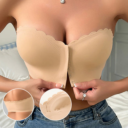 Strapless bh met effen print voor dames