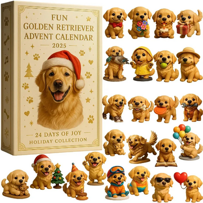 🎄 Grappige Golden Retriever Adventskalender 2025 🐾🐶✨