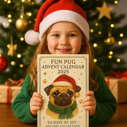 🐾🎄 Grappige Mopshond Adventskalender 2025
