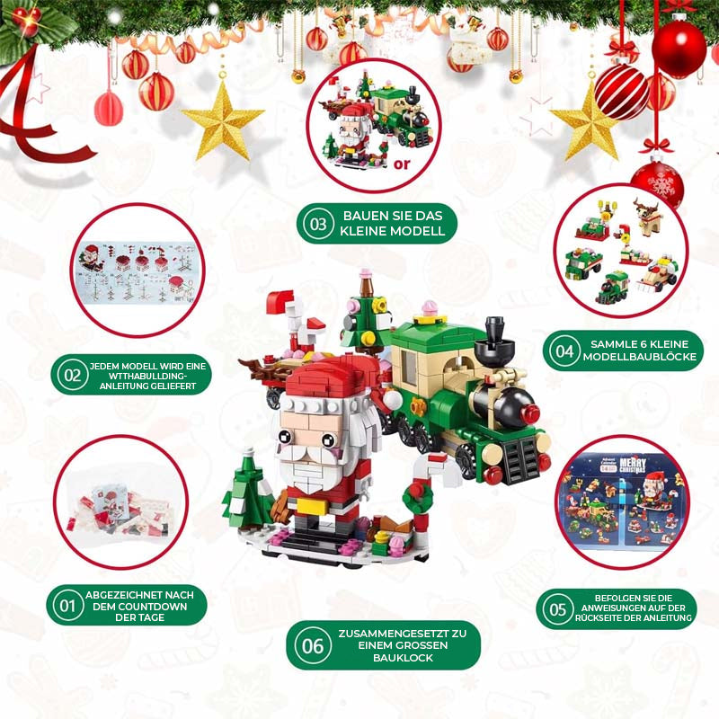 Kerstbouwstenen adventskalender