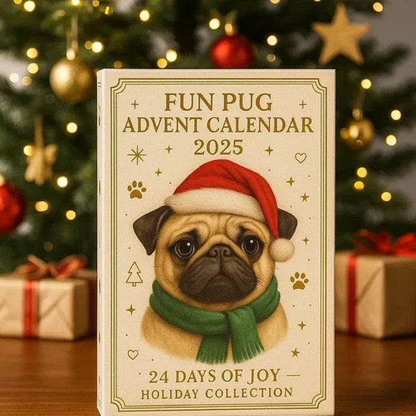 🐾🎄 Grappige Mopshond Adventskalender 2025
