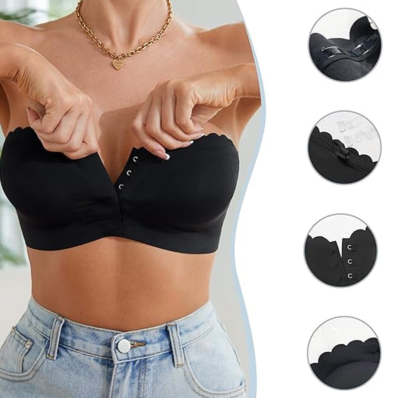 Strapless bh met effen print voor dames