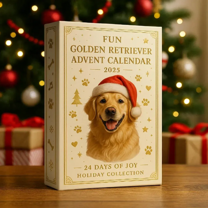 🎄 Grappige Golden Retriever Adventskalender 2025 🐾🐶✨
