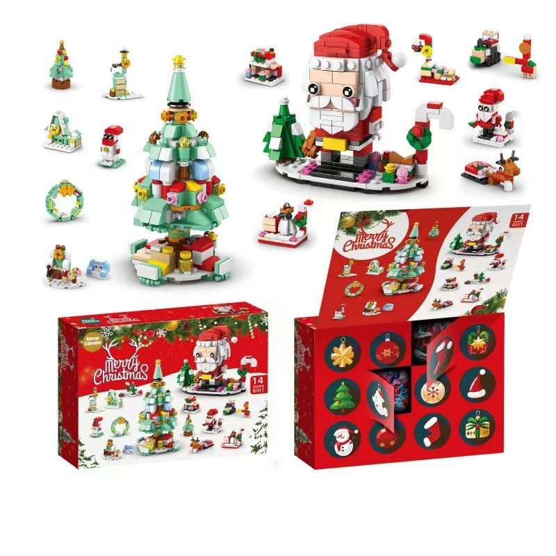 Kerstbouwstenen adventskalender