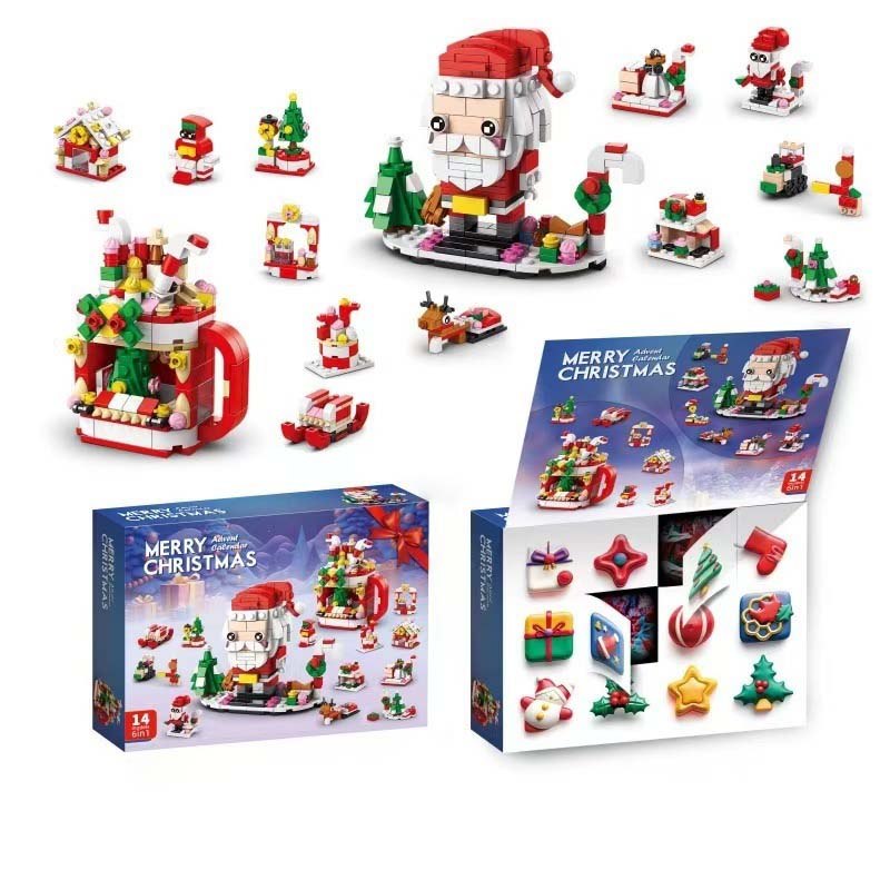 Kerstbouwstenen adventskalender