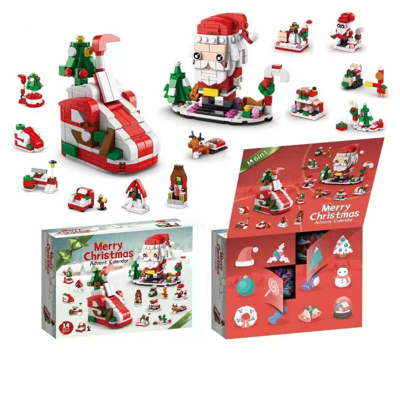 Kerstbouwstenen adventskalender