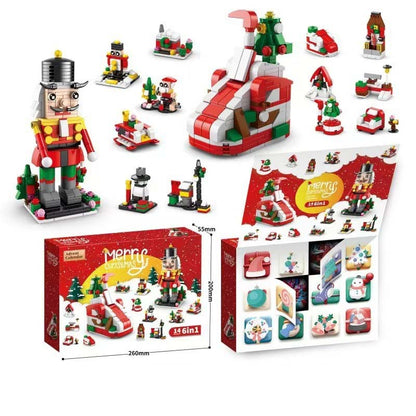 Kerstbouwstenen adventskalender
