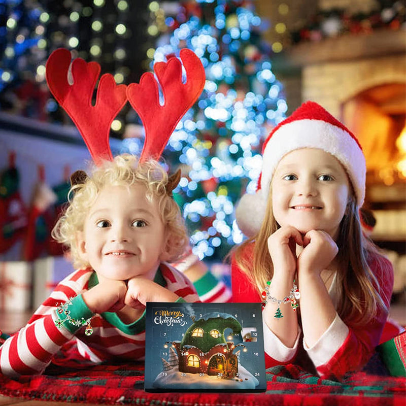 24 Dagen adventskalender kerstarmbandenset