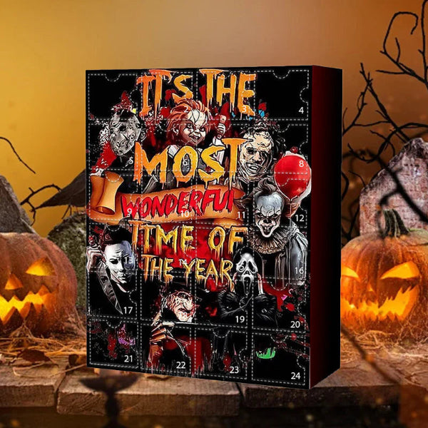 Halloween adventskalender met personages uit horrorfilms