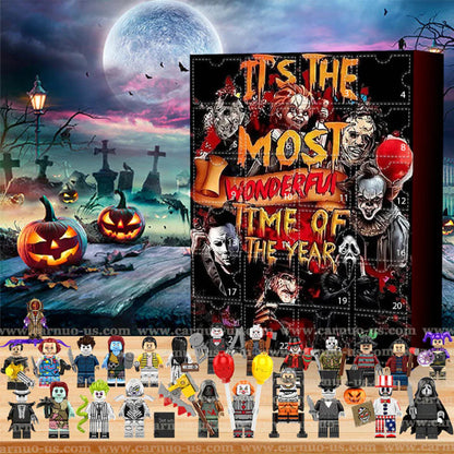 Halloween adventskalender met personages uit horrorfilms