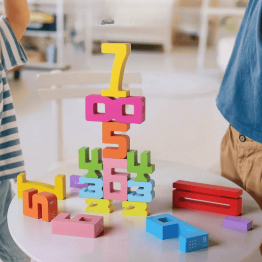 Educatieve blokken voor het leren van wiskunde en getallen