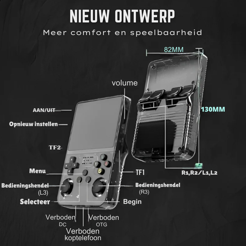 Draagbaar retro console - 15.000+ spellen