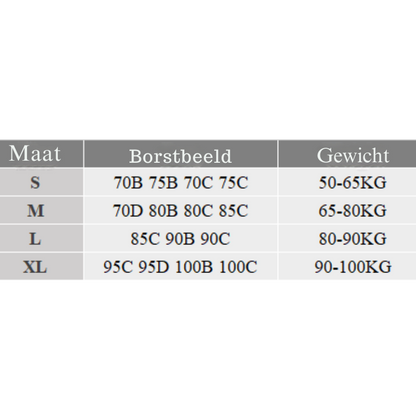 Strapless bh met effen print voor dames