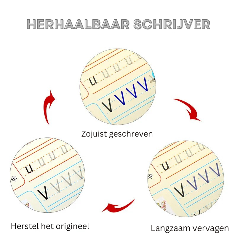 Oefenboek - Leer schrijven, rekenen of tekenen!