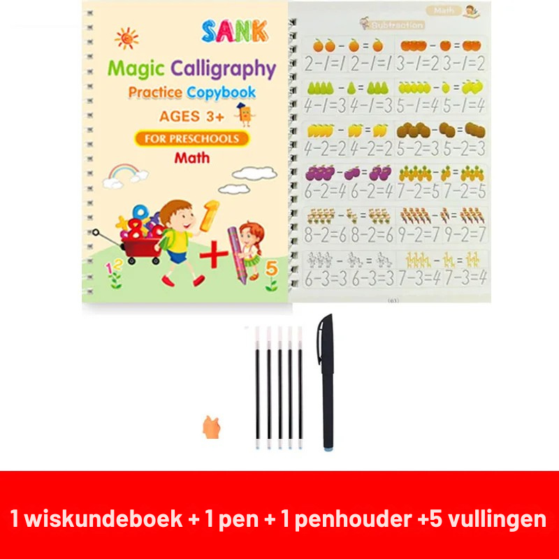 Oefenboek - Leer schrijven, rekenen of tekenen!