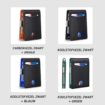 Stijlvolle lederen anti-diefstal portemonnee