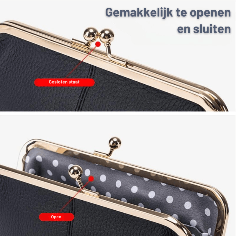 Lederen portemonnee met veel ruimte