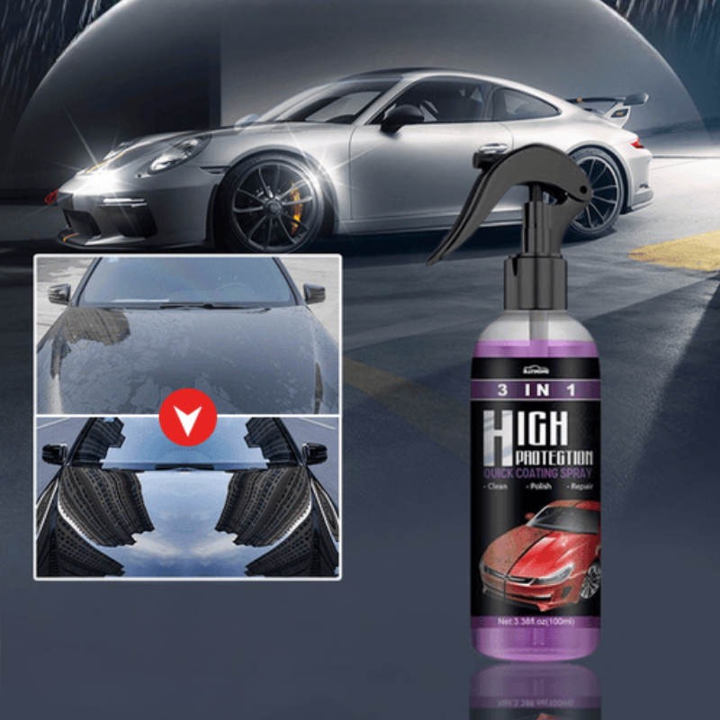 3-in-1 snelle autolakspray met h-j bescherming