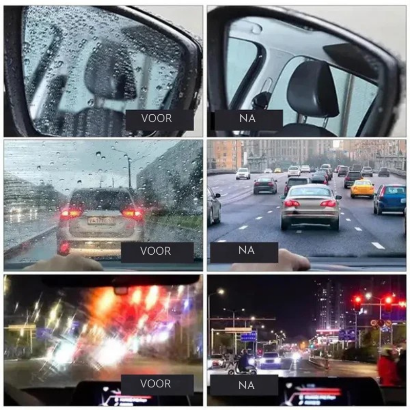Olieafstotende film voor autoruiten