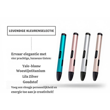 "4de Generatie" 3D kleurpen | 3D printing Pen