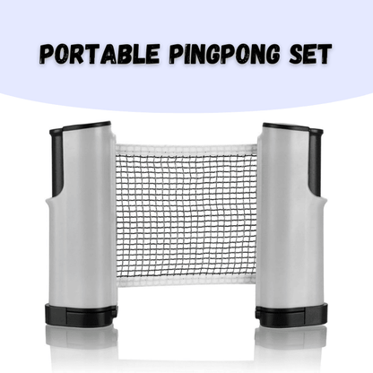 Portable pingpong set