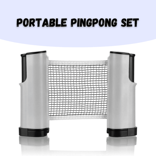 Portable pingpong set