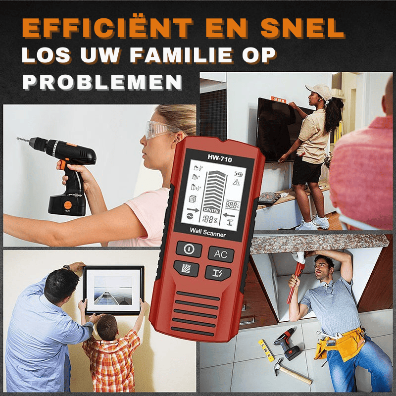 Wanddetector - weet waar je moet boren!