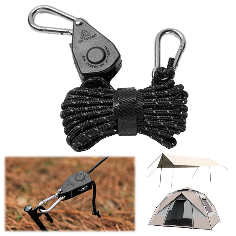CampingRope - Campingtouw met verstelbaar katrol