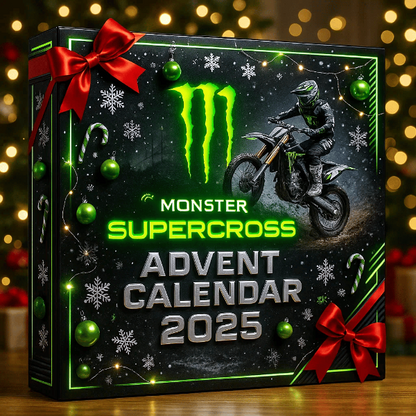 🔥 Limited Edition – Slechts 100 sets beschikbaar! 🏍️ Monster Energy Supercross Adventskalender 2025