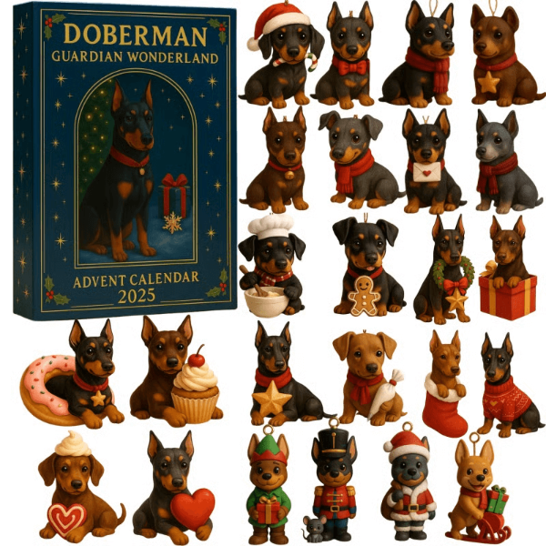 🌲 Kerstcadeau – 2025 Grappige Honden Adventskalender