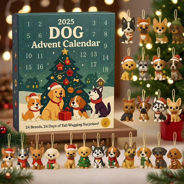 🌲 Kerstcadeau – 2025 Grappige Honden Adventskalender