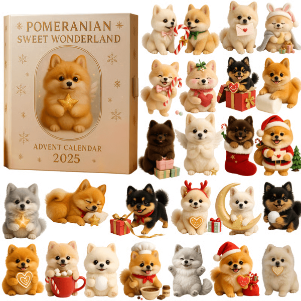 🌲 Kerstcadeau – 2025 Grappige Honden Adventskalender
