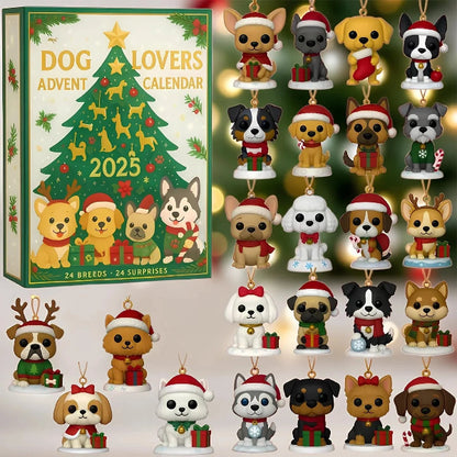 🌲 Kerstcadeau – 2025 Grappige Honden Adventskalender