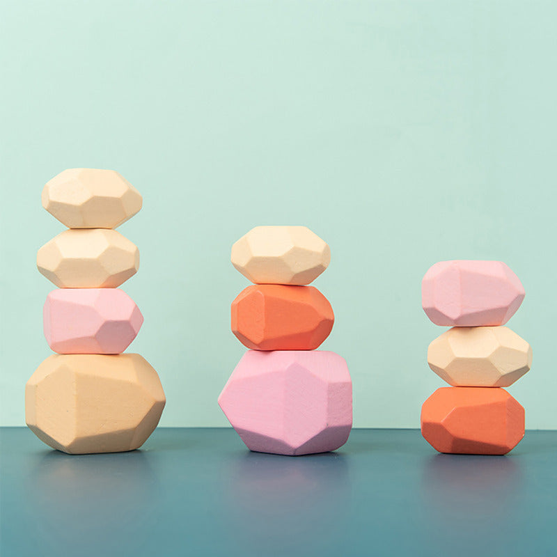 Montessori - uitgebalanceerde stapelstenen