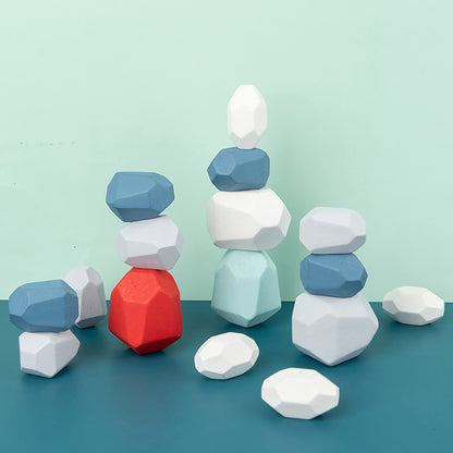 Montessori - uitgebalanceerde stapelstenen