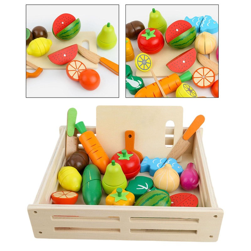 Meilou - educatief groente en fruit kistje