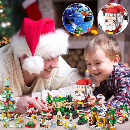Kerstbouwstenen adventskalender