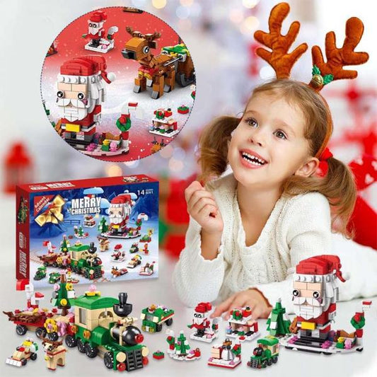 Kerstbouwstenen adventskalender